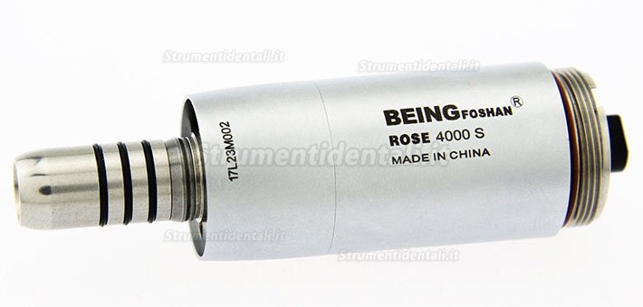 BEING Micromotore Elettrico Dentale Senza Spazzole Rose 4000 + BEING Rose202CA(P) contre-angle